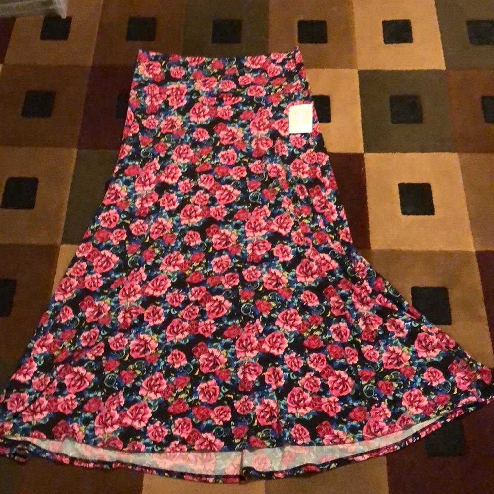 Lularoe floral maxi skirt